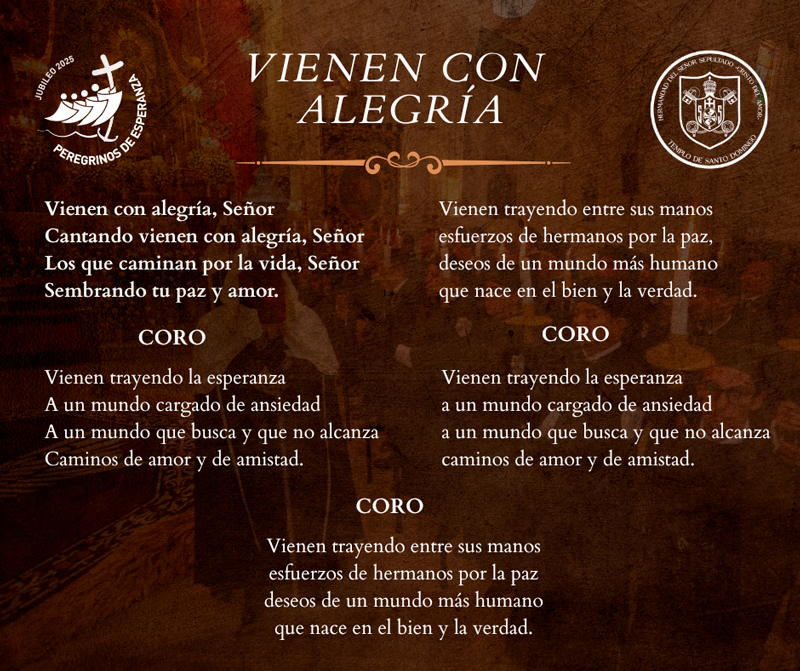 Vienen con alegría