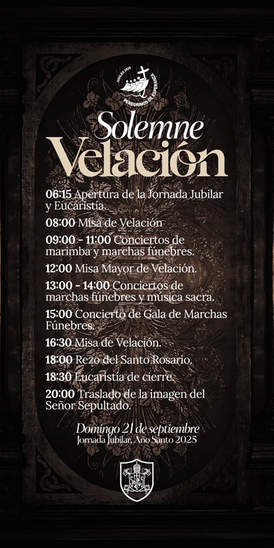 Solemne Velación - Itinerario