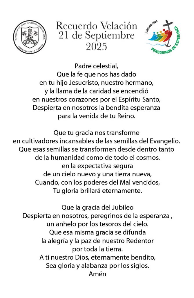 Oración Velación